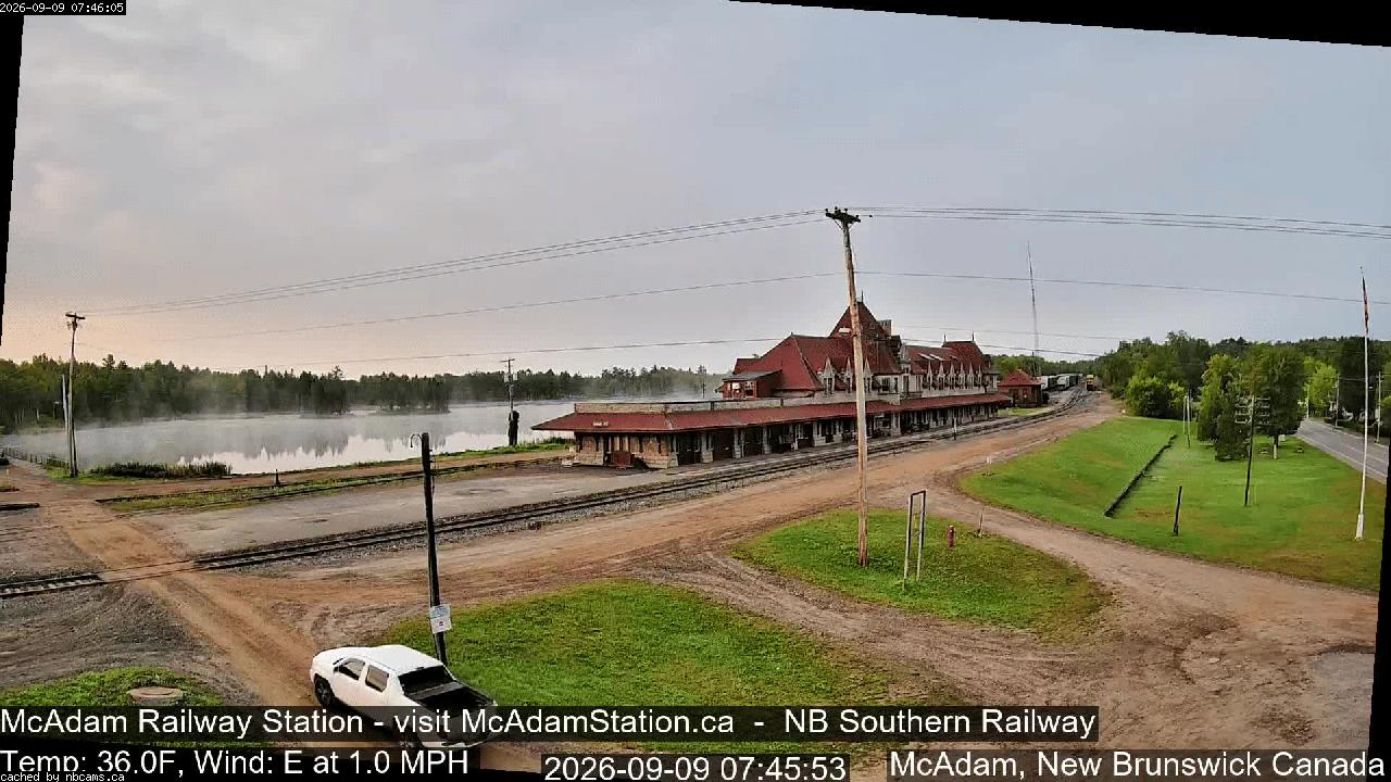 Web Cam image of McAdam Railway Station