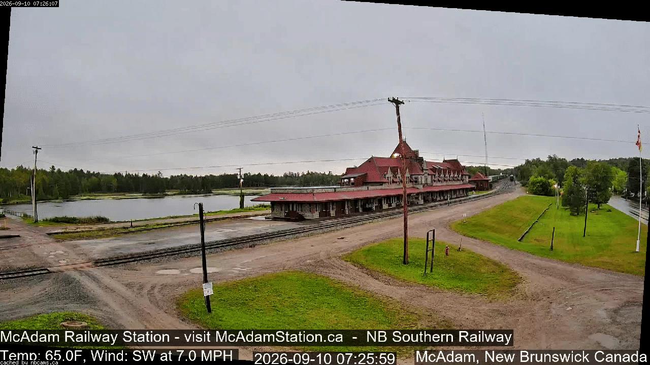 Web Cam image of McAdam Railway Station