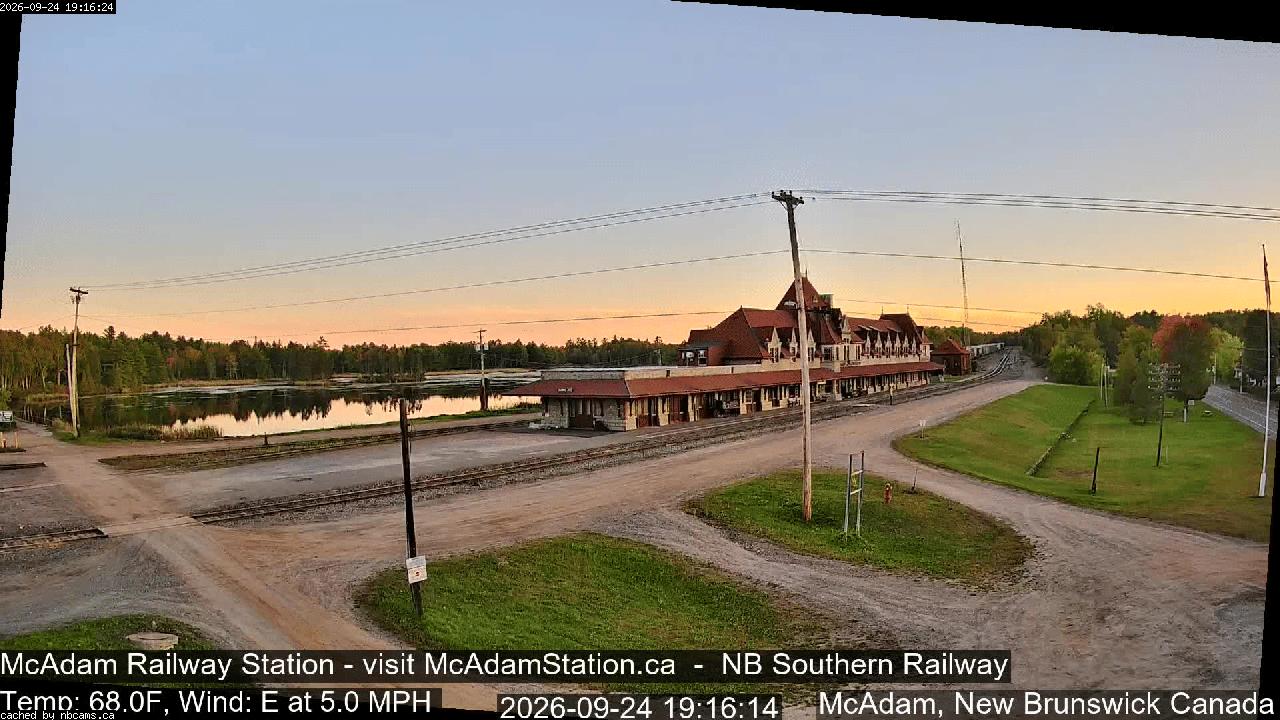Web Cam image of McAdam Railway Station