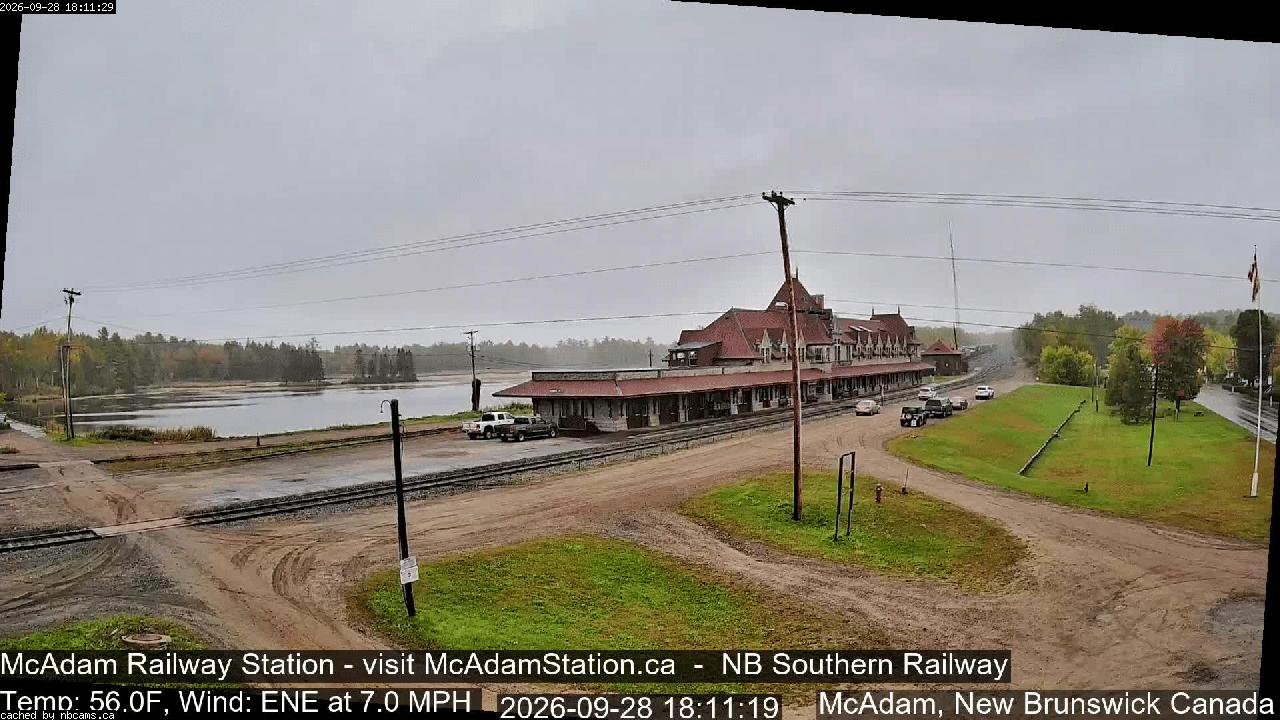 Web Cam image of McAdam Railway Station