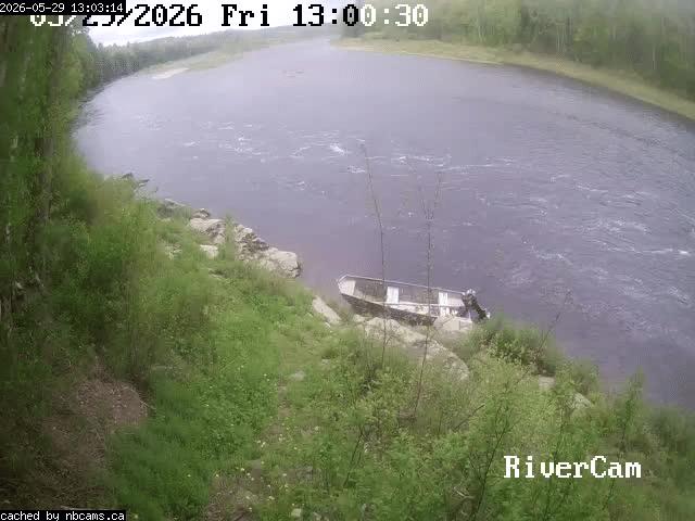 Web Cam image of Boiestown (Miramichi River)