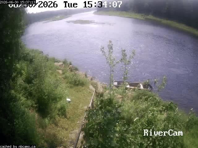 Web Cam image of Boiestown (Miramichi River)