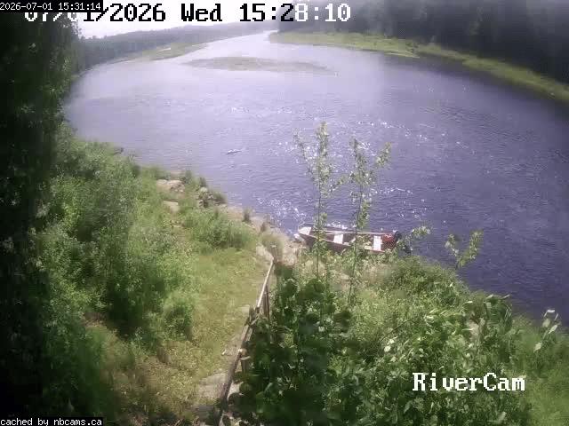 Web Cam image of Boiestown (Miramichi River)