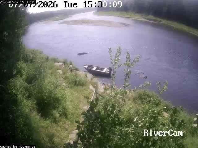 Web Cam image of Boiestown (Miramichi River)