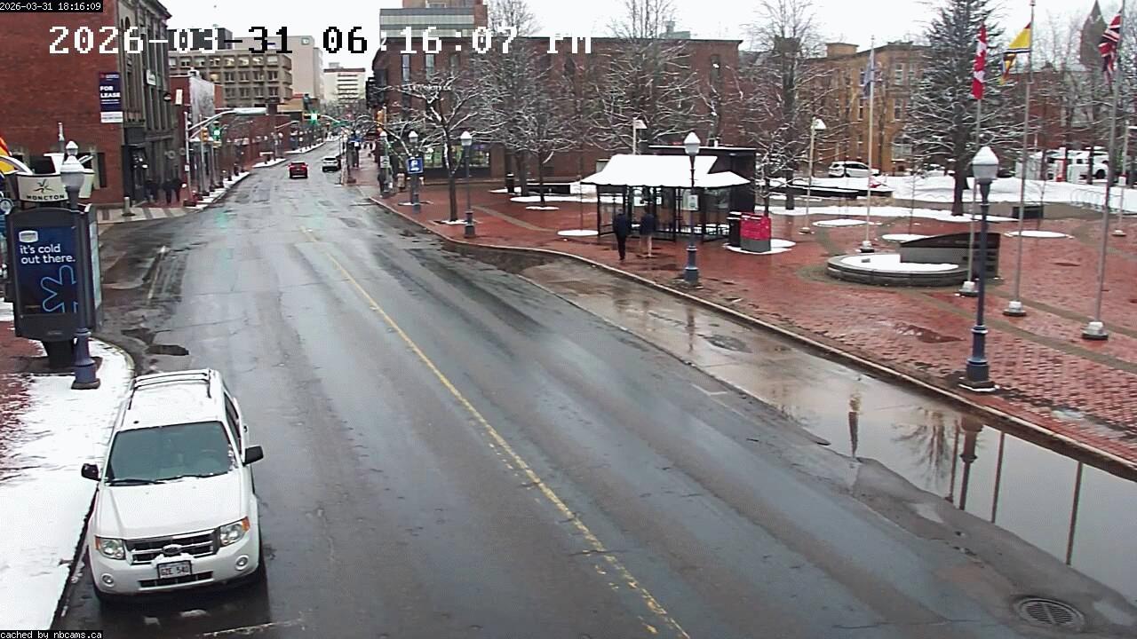 Web Cam image of Moncton (Main Street West)