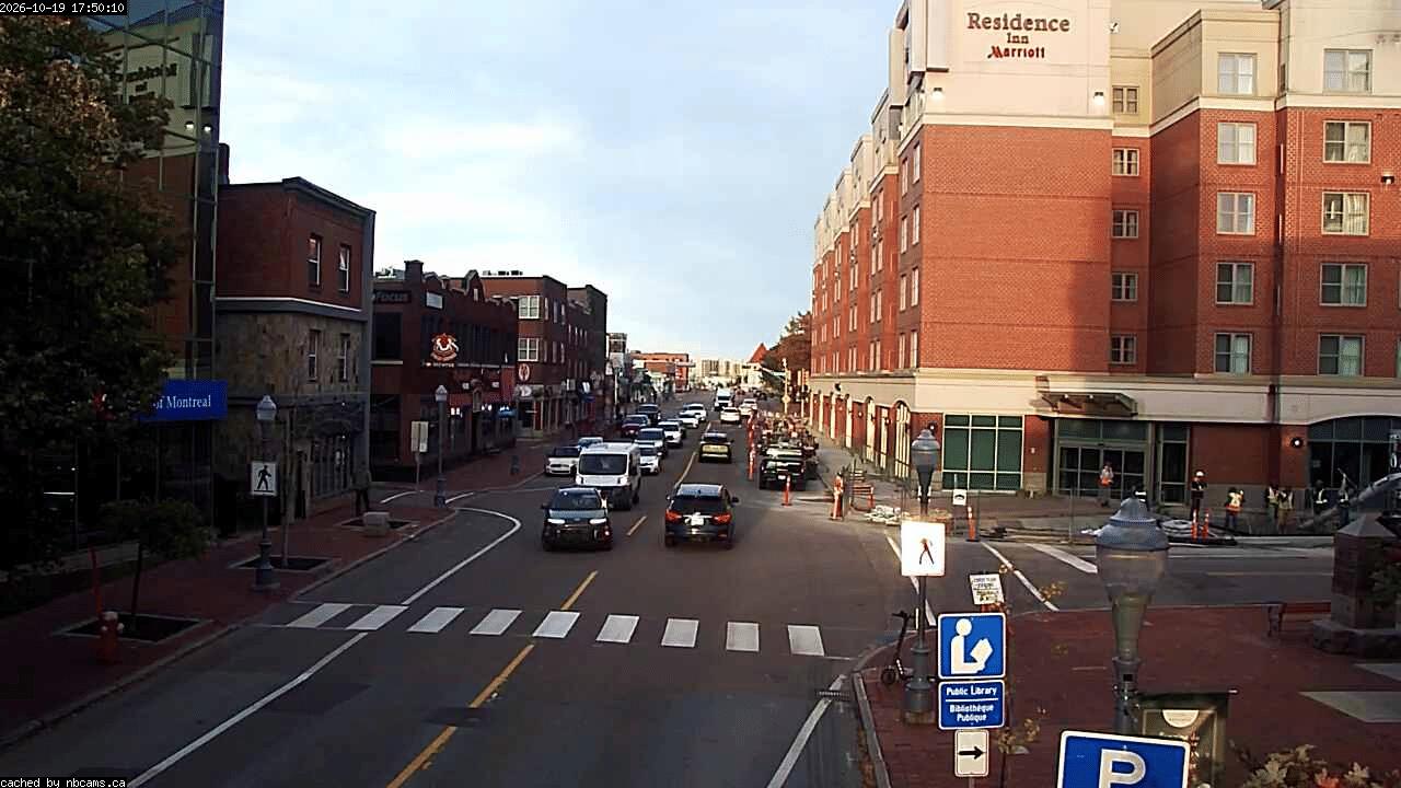 Web Cam image of Moncton (Main Street West)